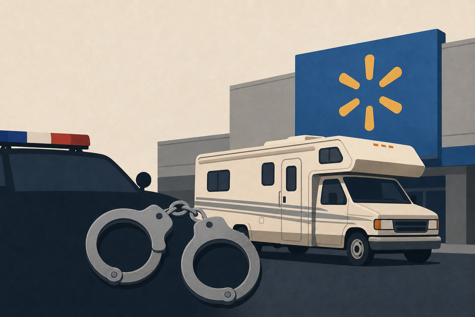 Man in custody after hourslong RV standoff outside Walmart in Lumberton