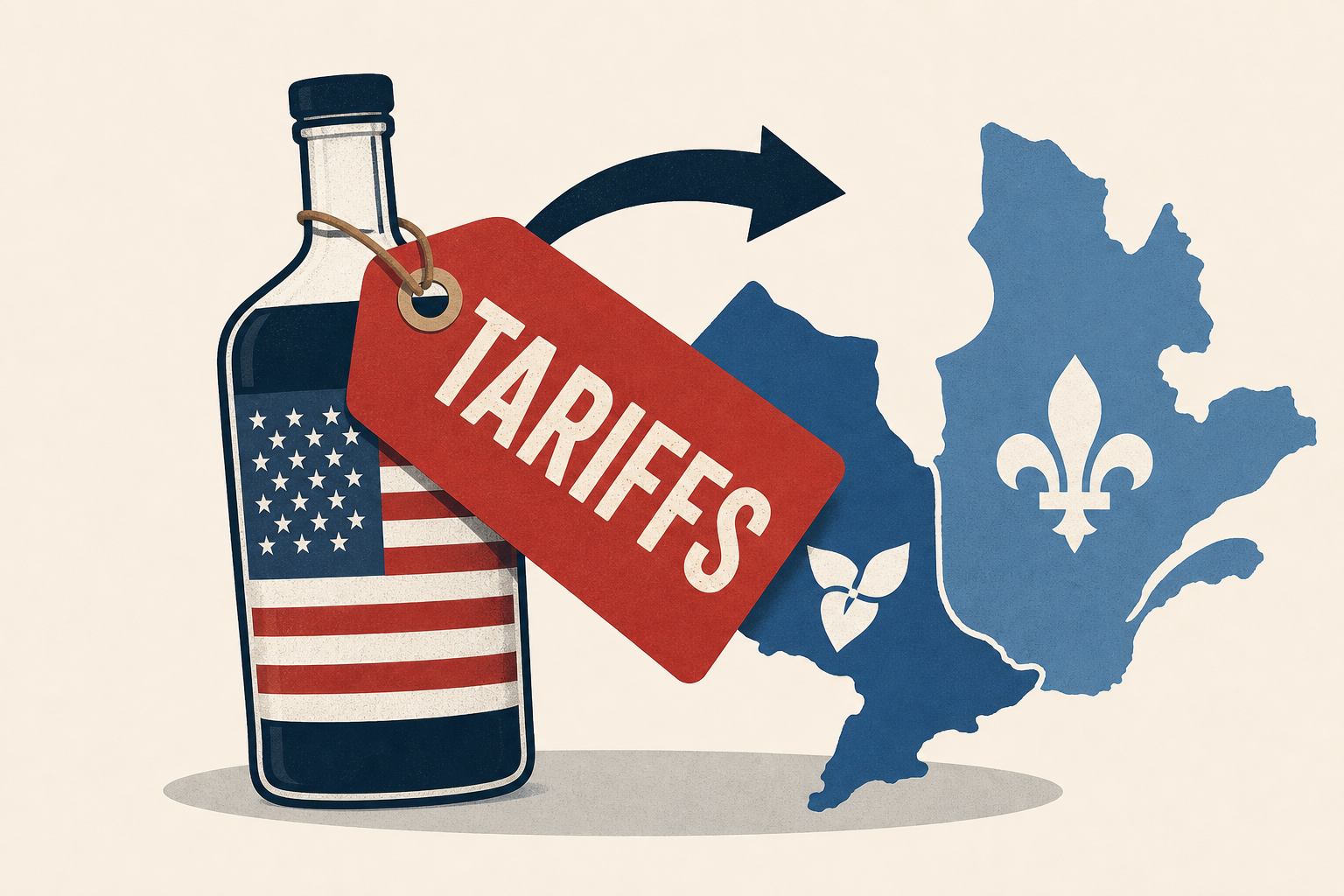 Trump’s new tariffs give Ontario and Québec the perfect excuse to sell their unsold American booze