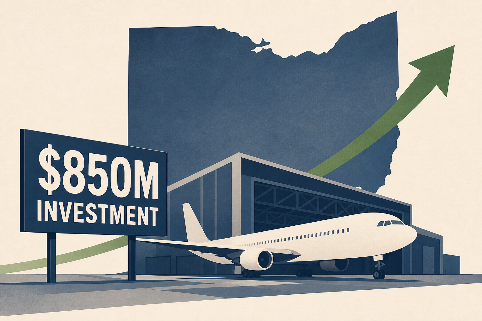 Local leaders announce construction of $850M aircraft manufacturing plant set to come to Ohio