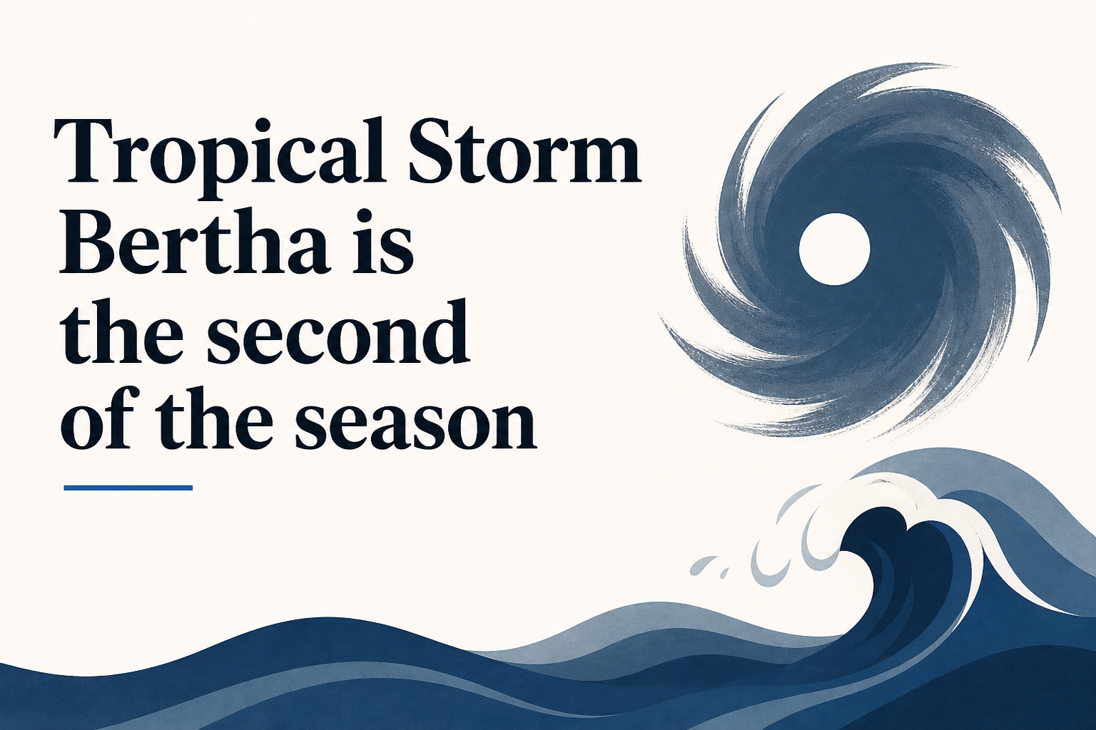 Tropical Storm Bertha is the second of the season : NPR