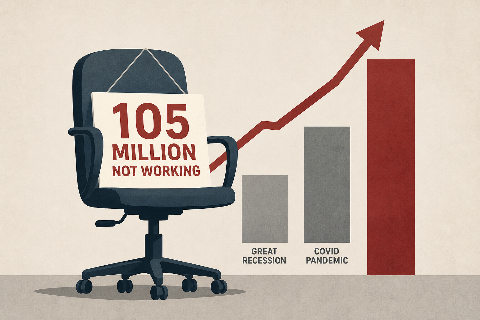 Shocking 105 million Americans are not working – more than during COVID or the Great Recession