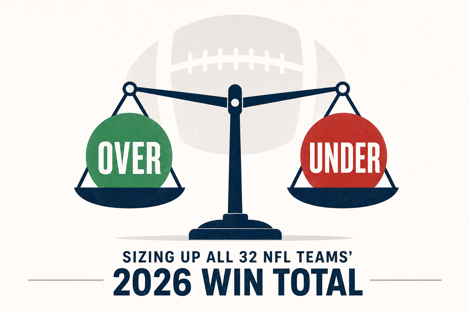 Over or under? Sizing up all 32 NFL teams' 2026 win total
