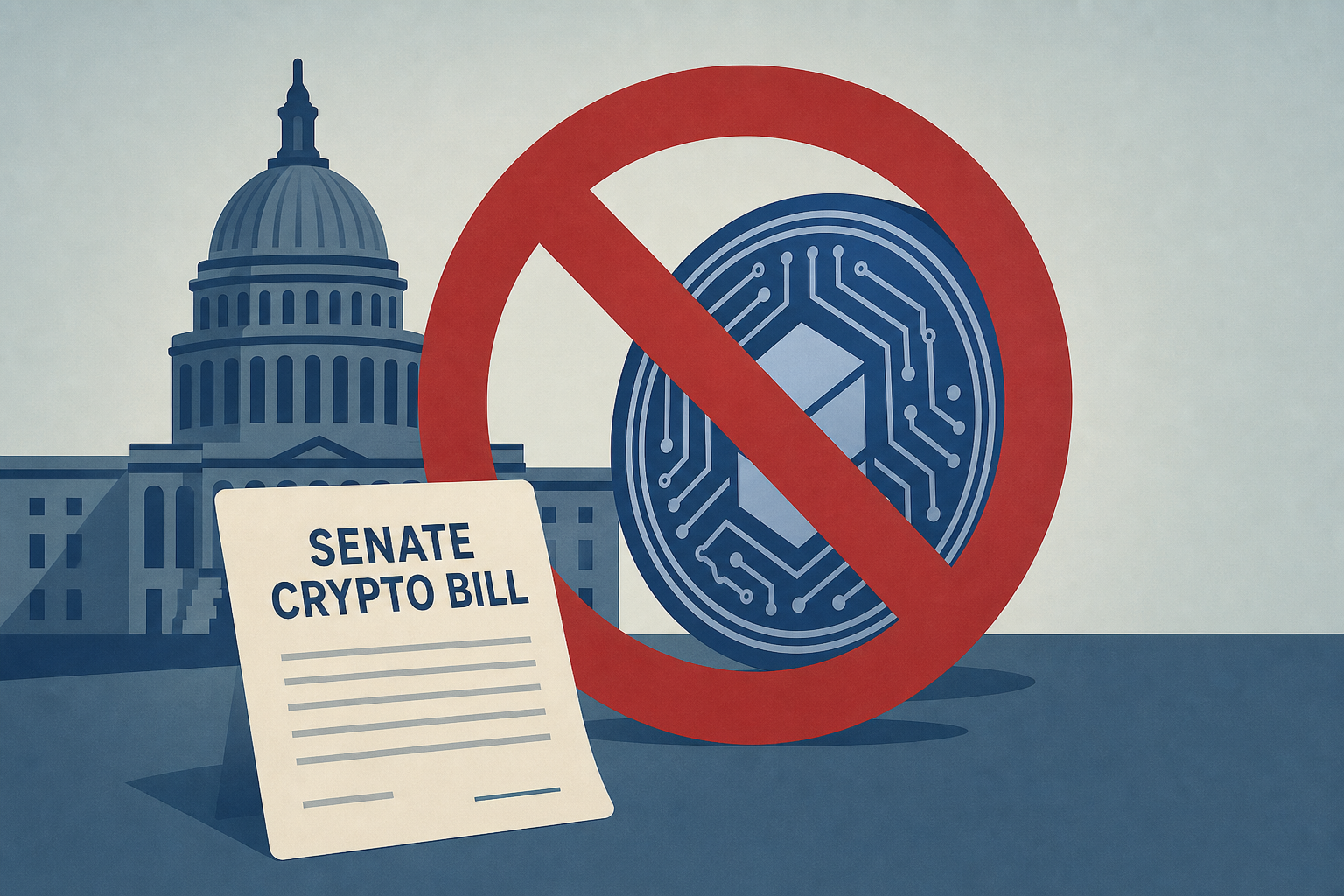 Senate crypto bill would ban federal officials from issuing digital assets