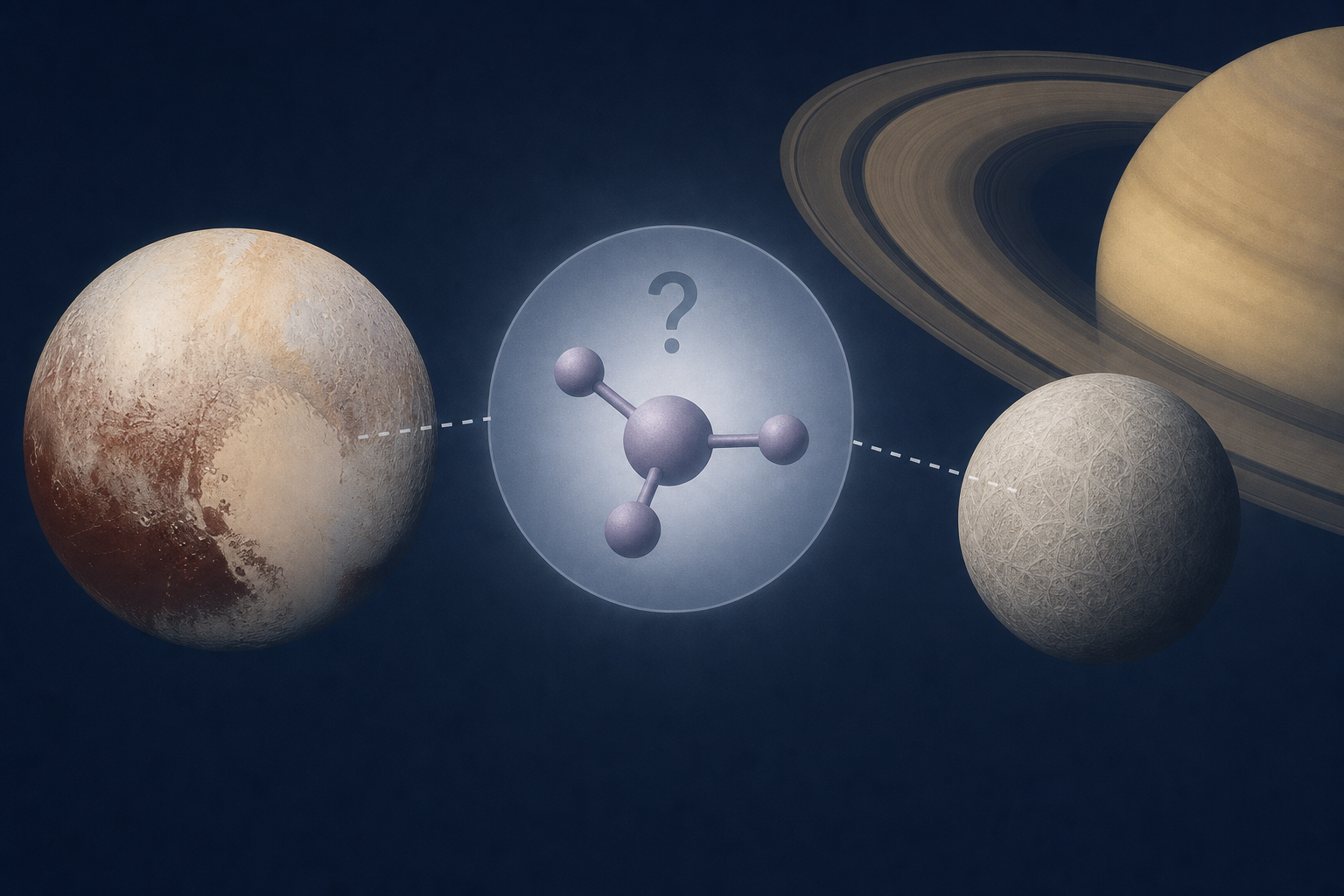 Mystery molecule found on both Pluto and Saturn’s moon leaves astronomers stumped: ‘We cannot say what it is’