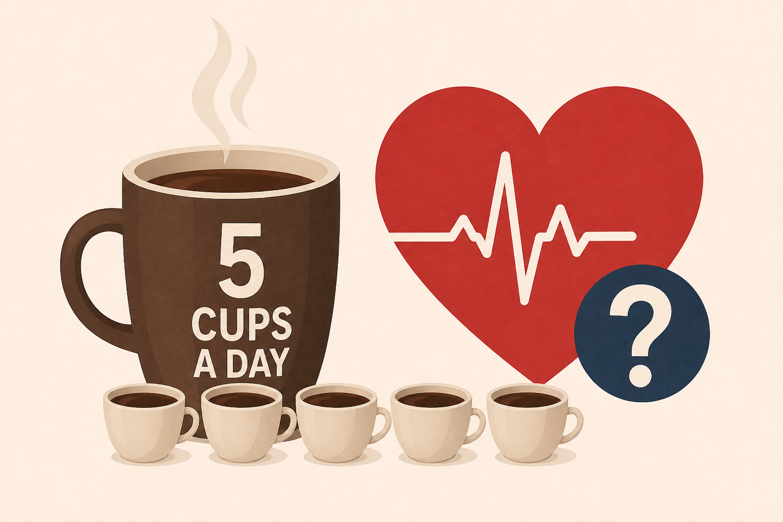 Is 5 cups of coffee a day safe for your heart? The AHA weighs in
