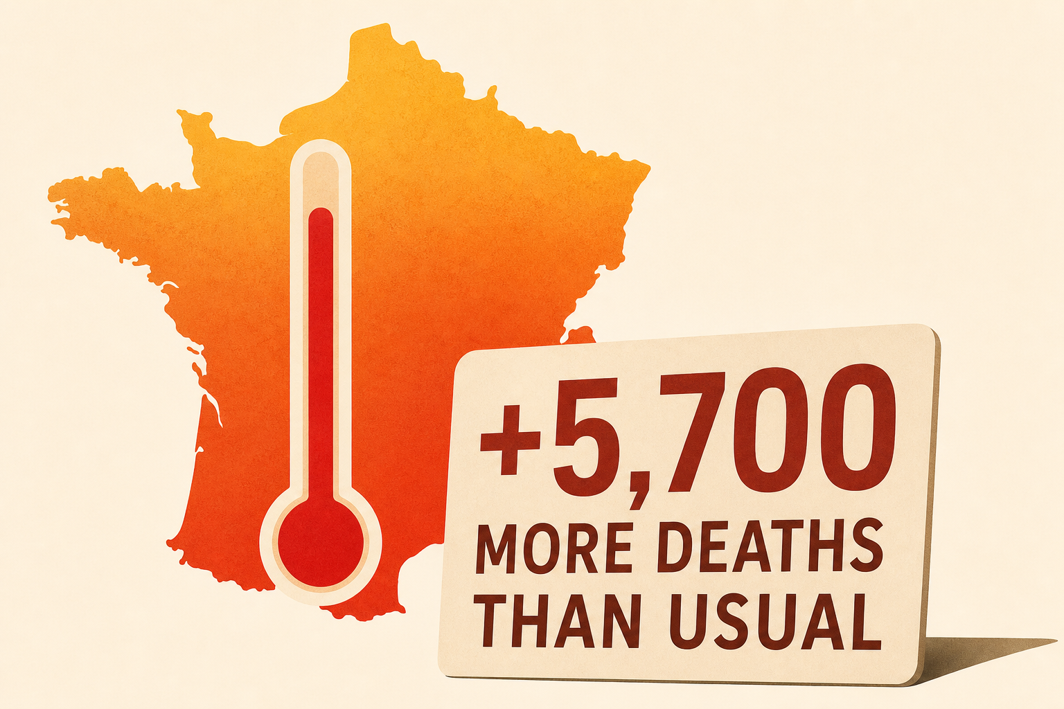 France recorded 5,700 more deaths than usual during its historic June heat wave