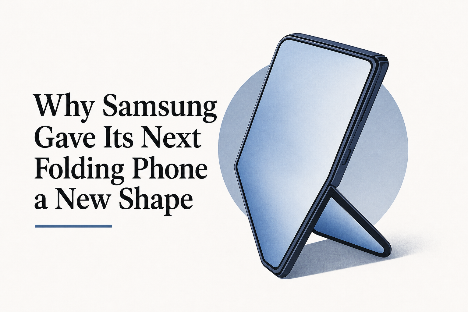 Why Samsung Gave Its Next Folding Phone a New Shape