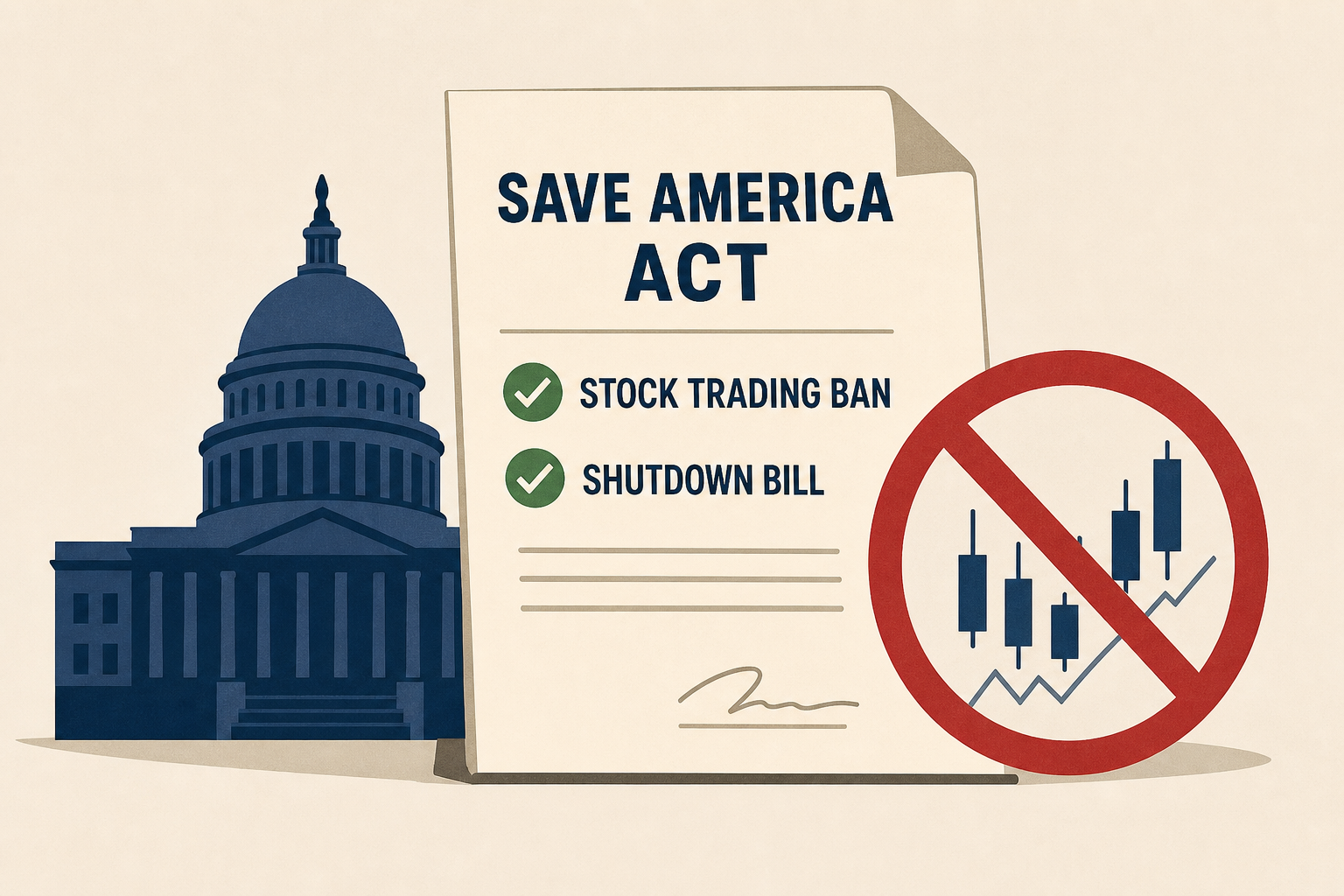 House advances SAVE America Act, stock trading ban and shutdown bill