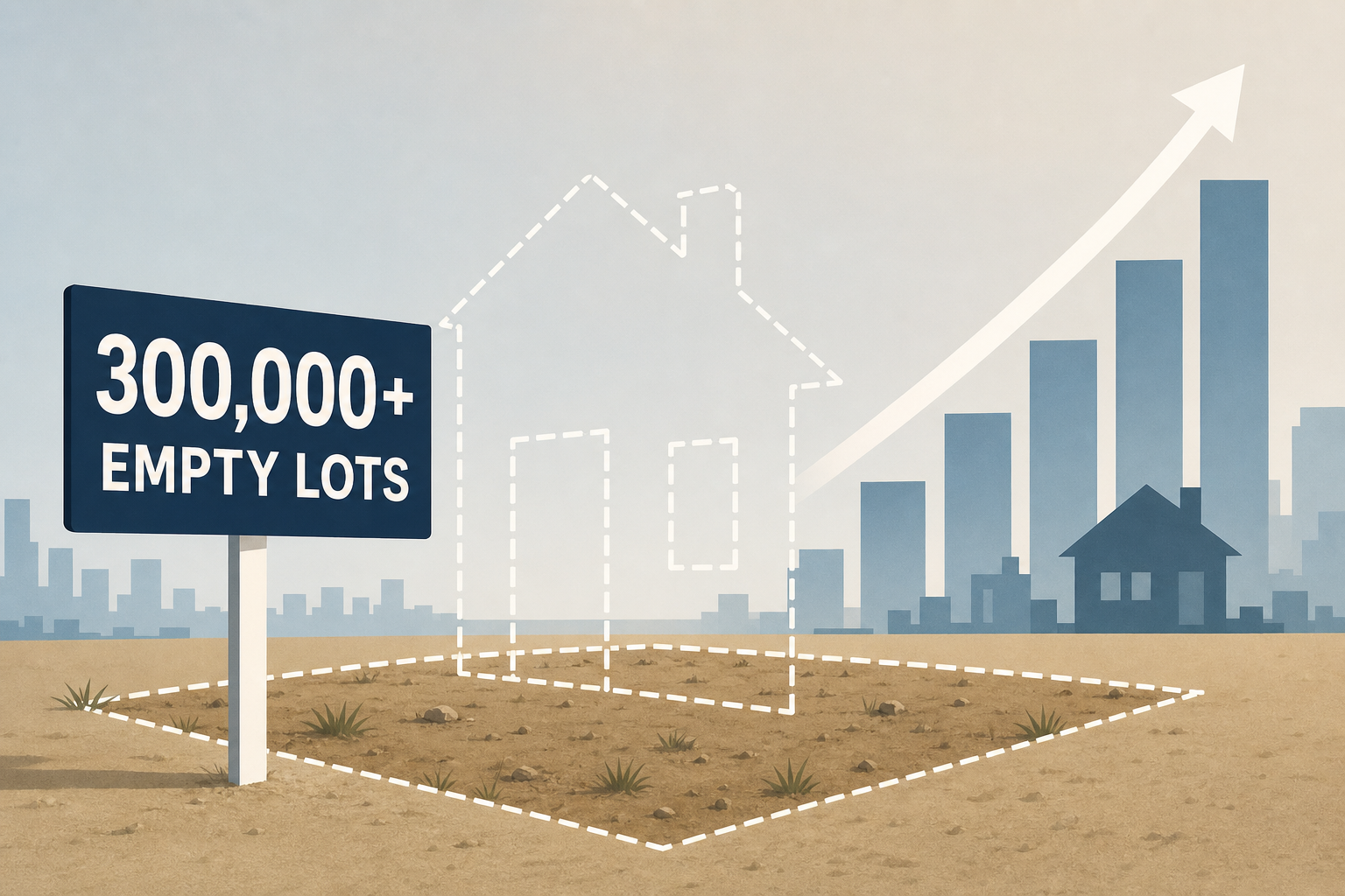 More than 300,000 empty lots could ease US housing shortage, Zillow says