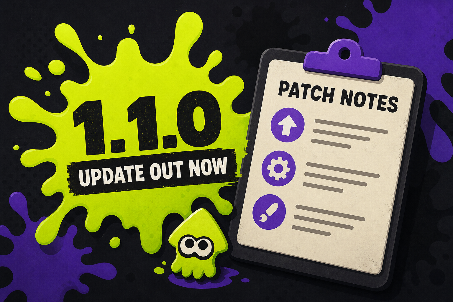 Splatoon Raiders 1.1.0 update out now, patch notes