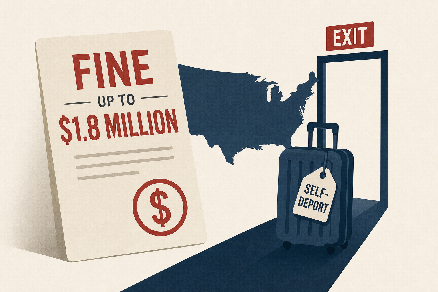 Trump Administration Pressures Some Immigrants to Self-Deport With Fines Up to $1.8 Million