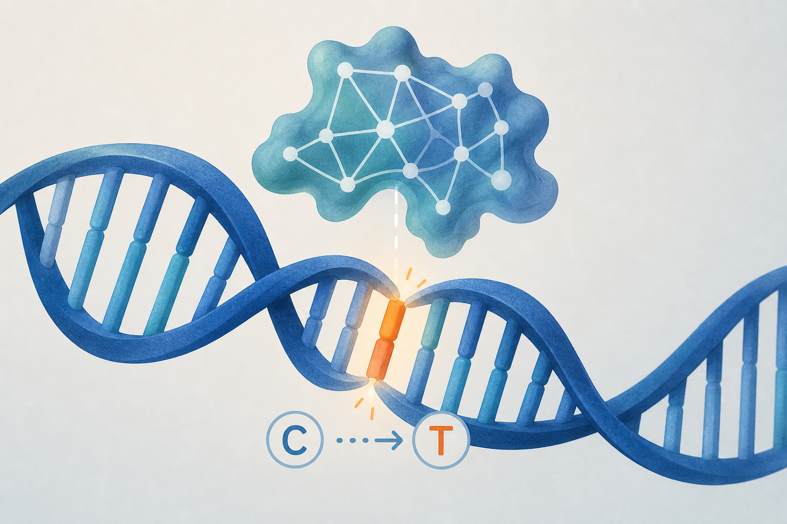 Precise DNA base editing using AlphaFold3-based contact modelling