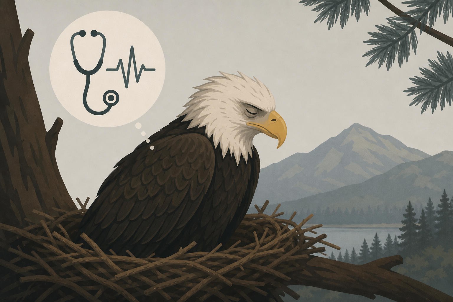 Vet teams believe Jackie was already sick before eagle fight captured on video near Big Bear nest
