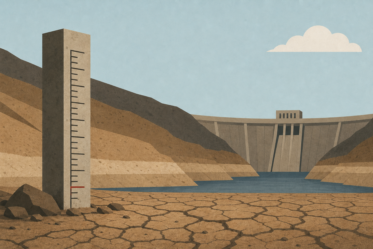 Historically low water level in two crucial US reservoirs threatens water and power millions