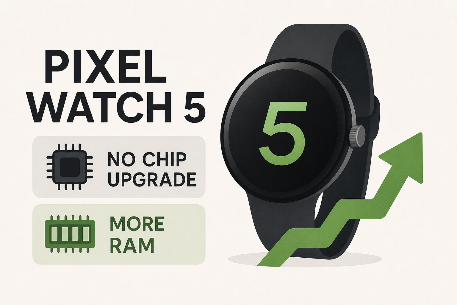 Pixel Watch 5 specs leak with no chip upgrade, but more RAM