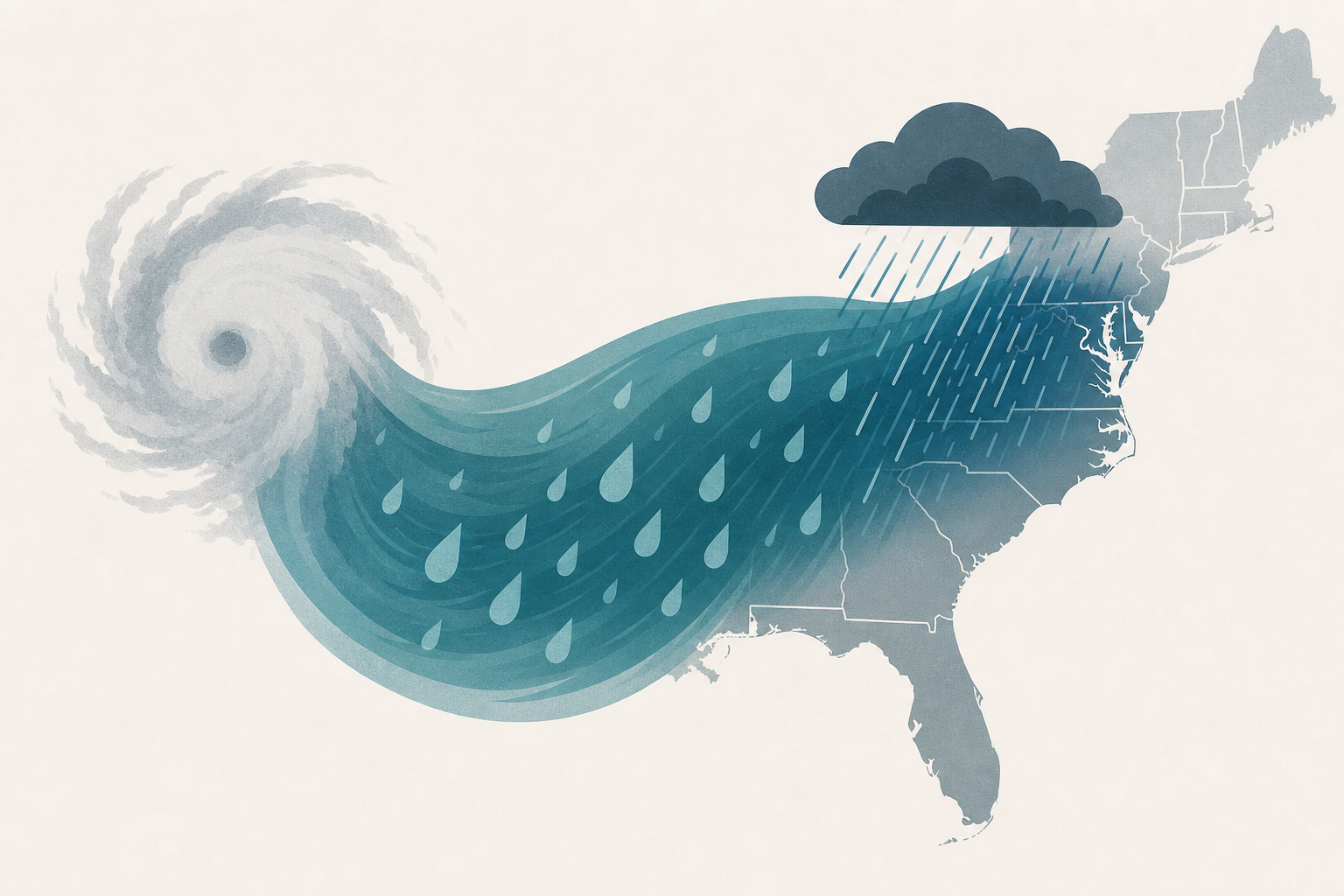 Tropical Storm Bertha is fading, but its moisture plume is fueling a serious East Coast flood threat