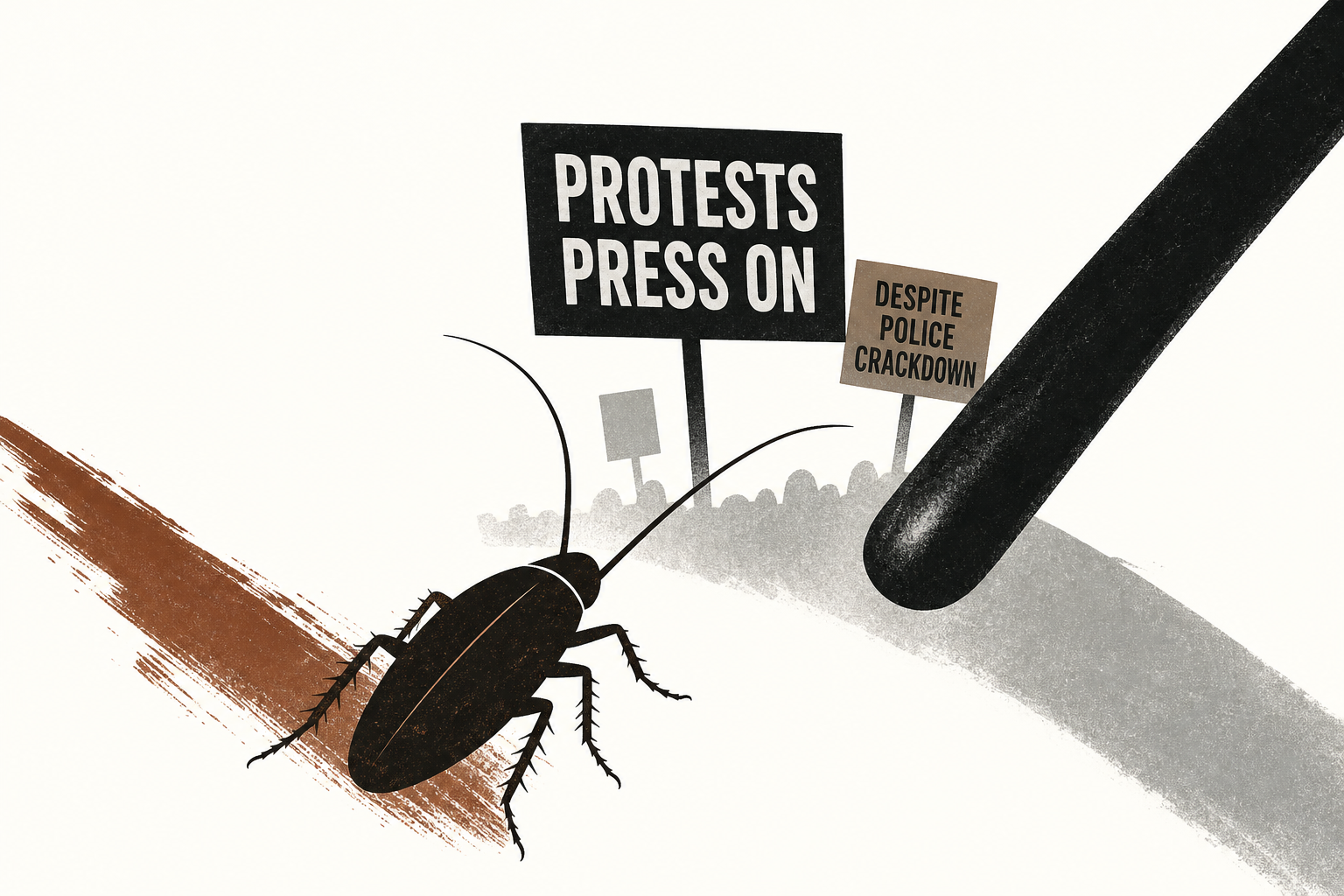 India's 'Cockroach' protests press on despite police crackdown