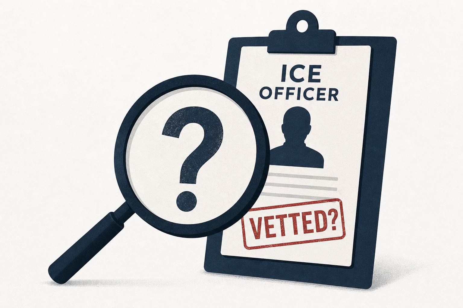 Amid a big hiring push, police experts question ICE officer vetting