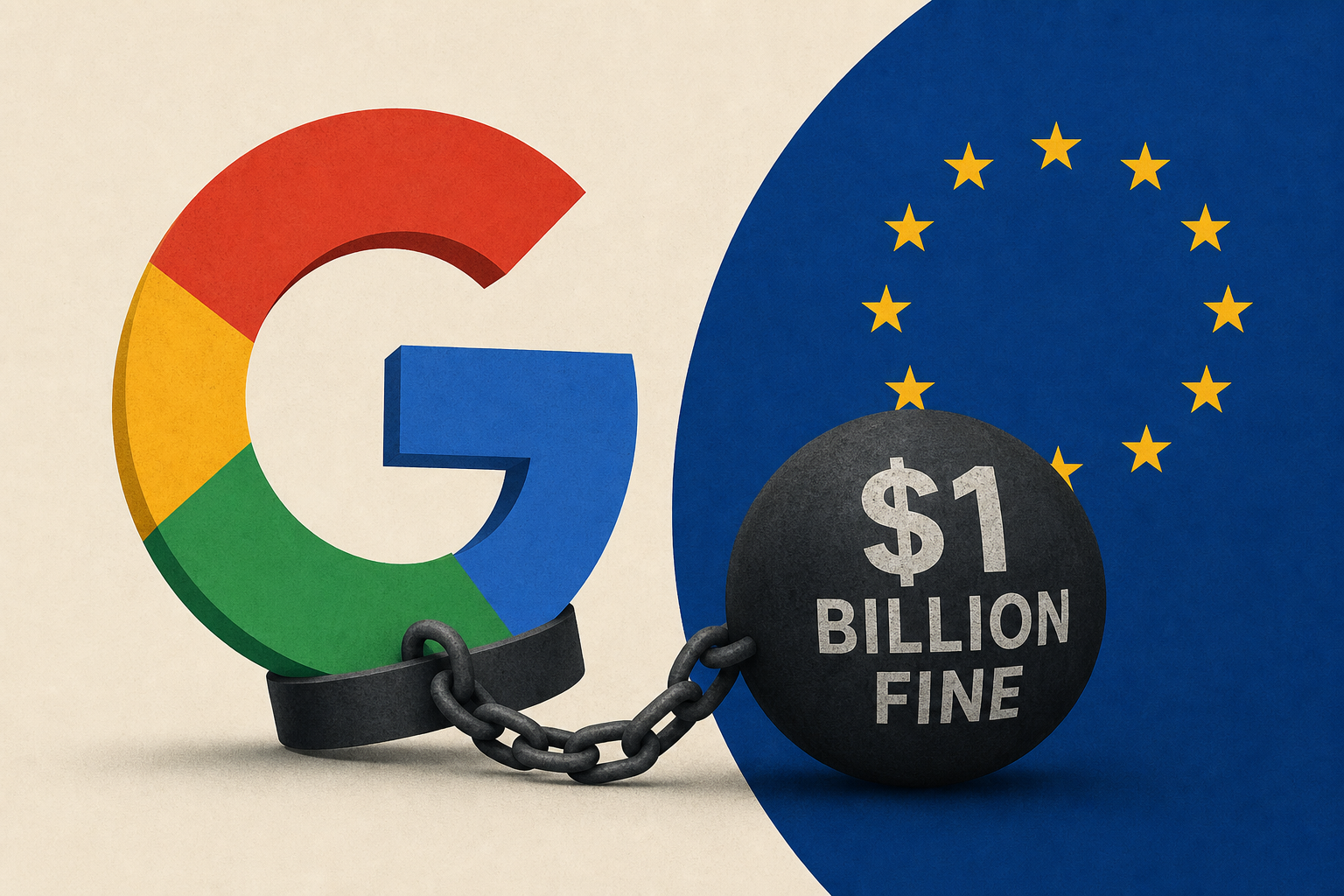 Google hit with $1 billion fine for breaking EU antitrust rules