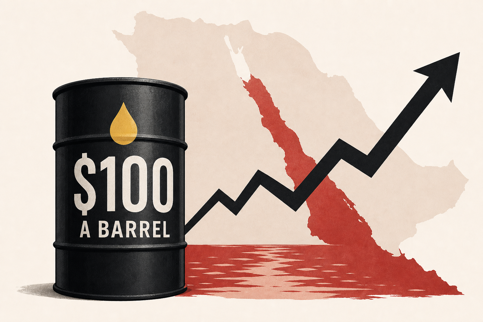 Global oil prices hit $100 a barrel amid attacks in Red Sea