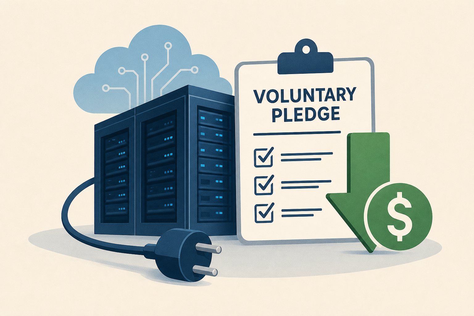 Trump expands voluntary pledge to curb data center utility costs
