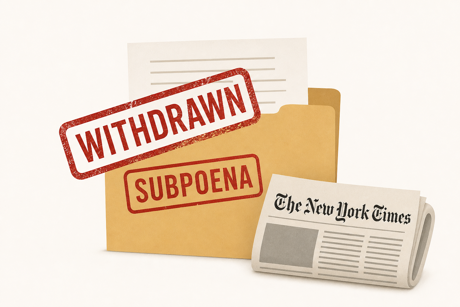 Government withdraws subpoenas of 3 reporters for The New York Times