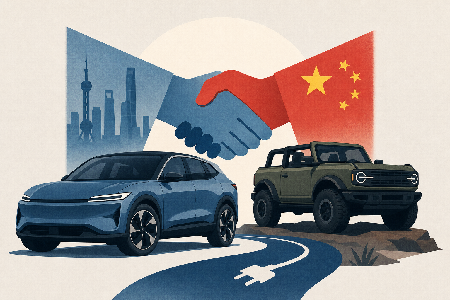 Ford will build an EV crossover with China's help, plus a new Bronco is coming