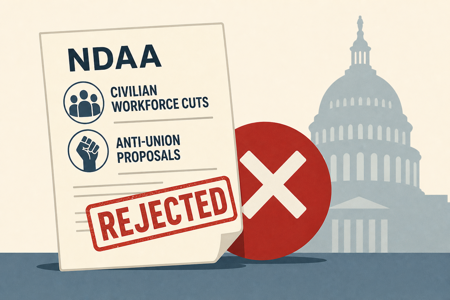 House NDAA rejects civilian workforce cuts, anti-union proposals