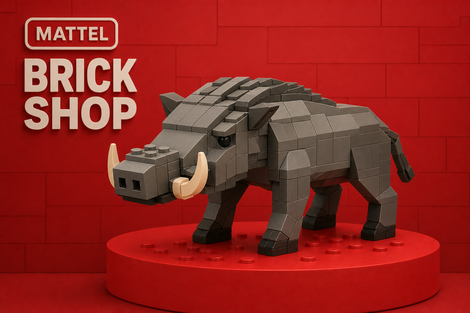 Mattel Brick Shop Warthog