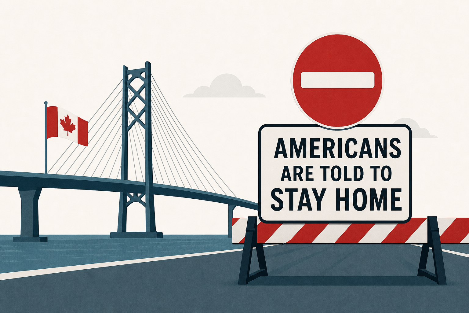 As Canada Opens Gordie Howe International Bridge, Americans Are Told to Stay Home
