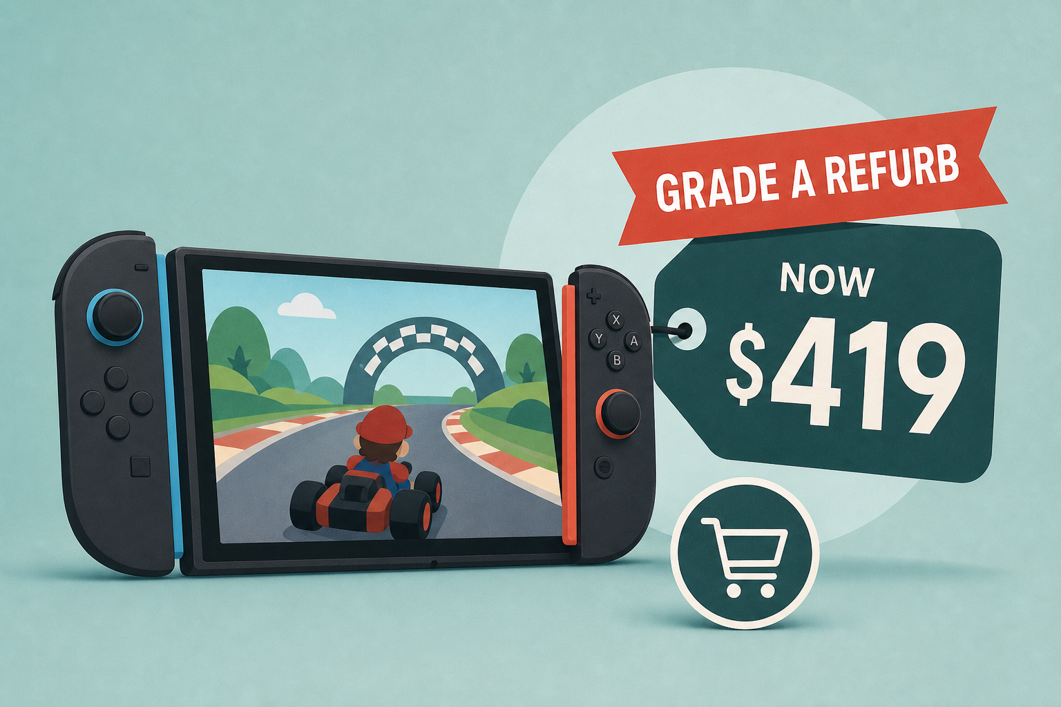 The Grade A Refurb Nintendo Switch 2 Mario Kart World Console Bundle Just Dropped to $419 at Woot