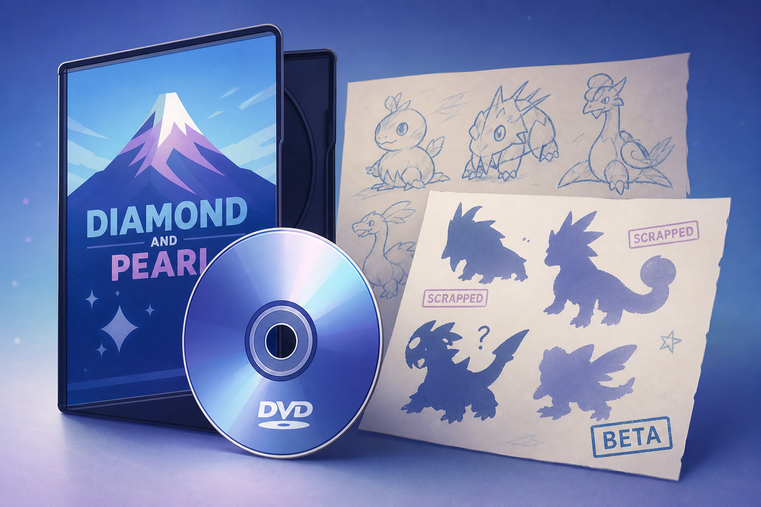 New Pokemon Diamond and Pearl DVD surfaces, reveals scrapped Pokemon and beta designs