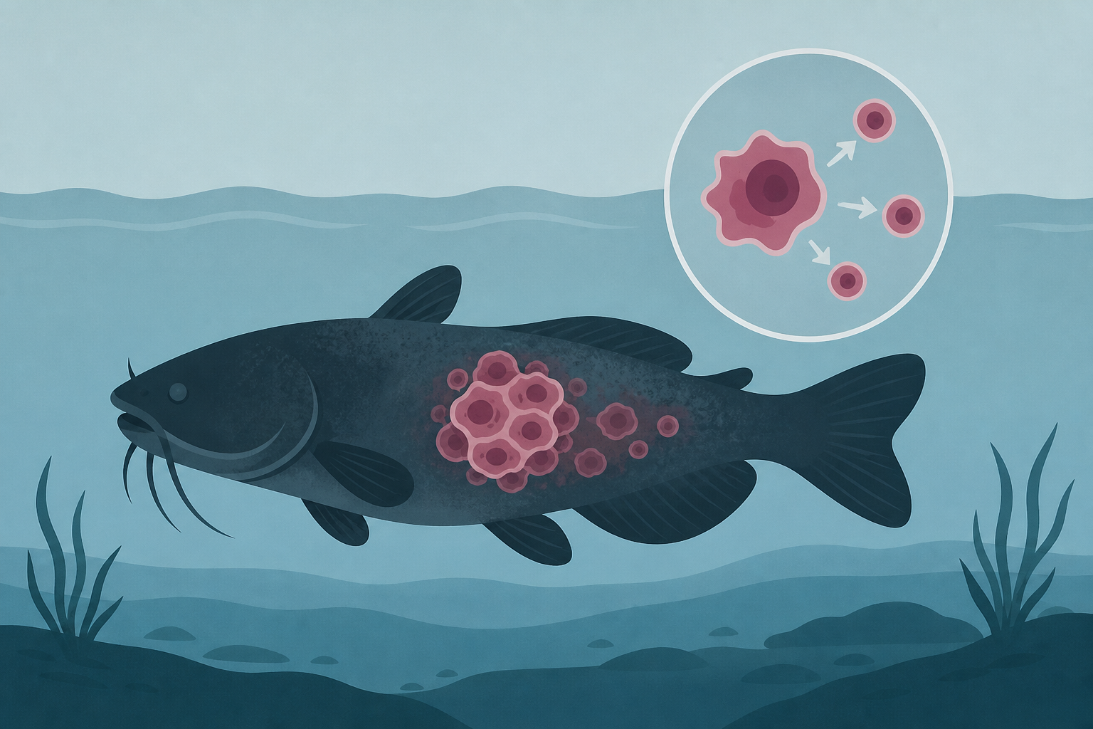 First-known freshwater contagious cancer spreading among catfish in this lake