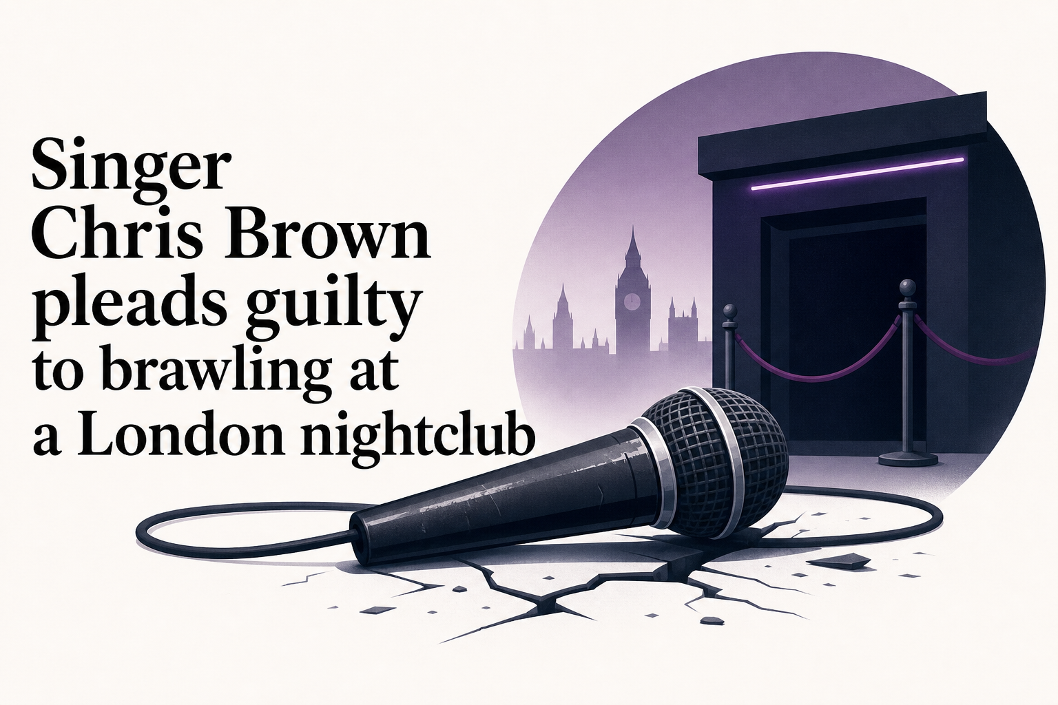 Singer Chris Brown pleads guilty to brawling at a London nightclub