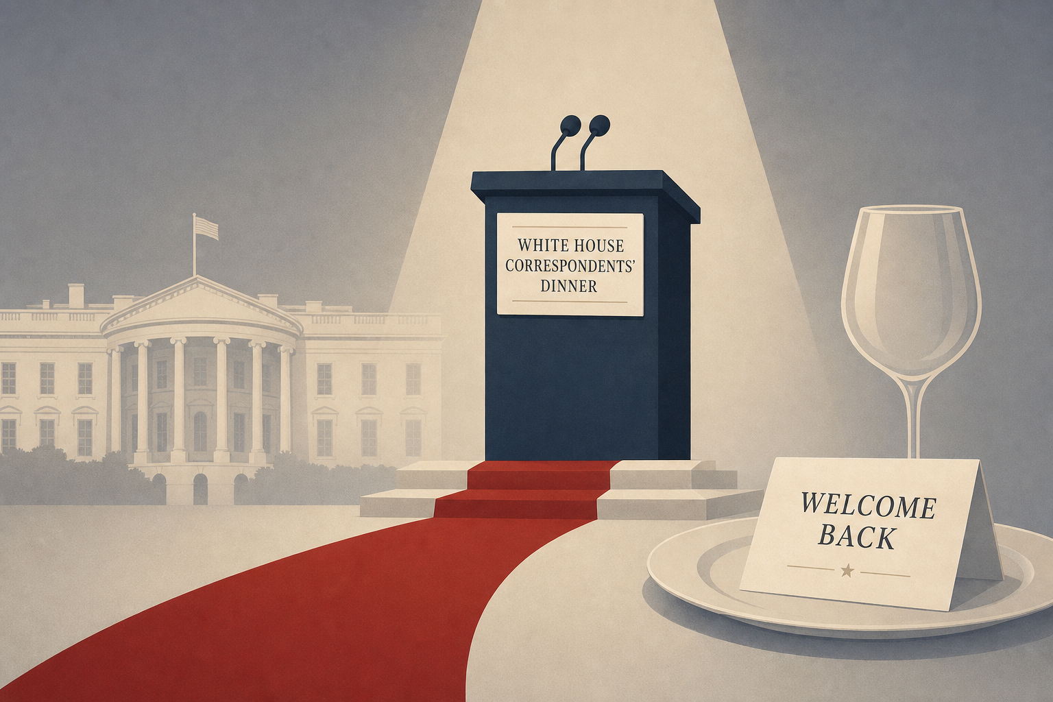 Trump returns to White House Correspondents' Dinner after shooting