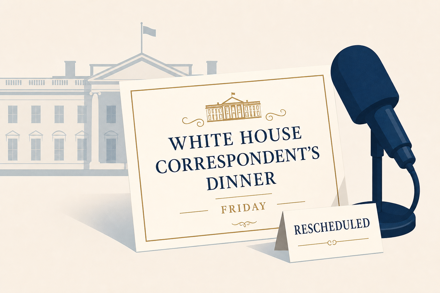 Trump to attend rescheduled White House correspondent's dinner Friday
