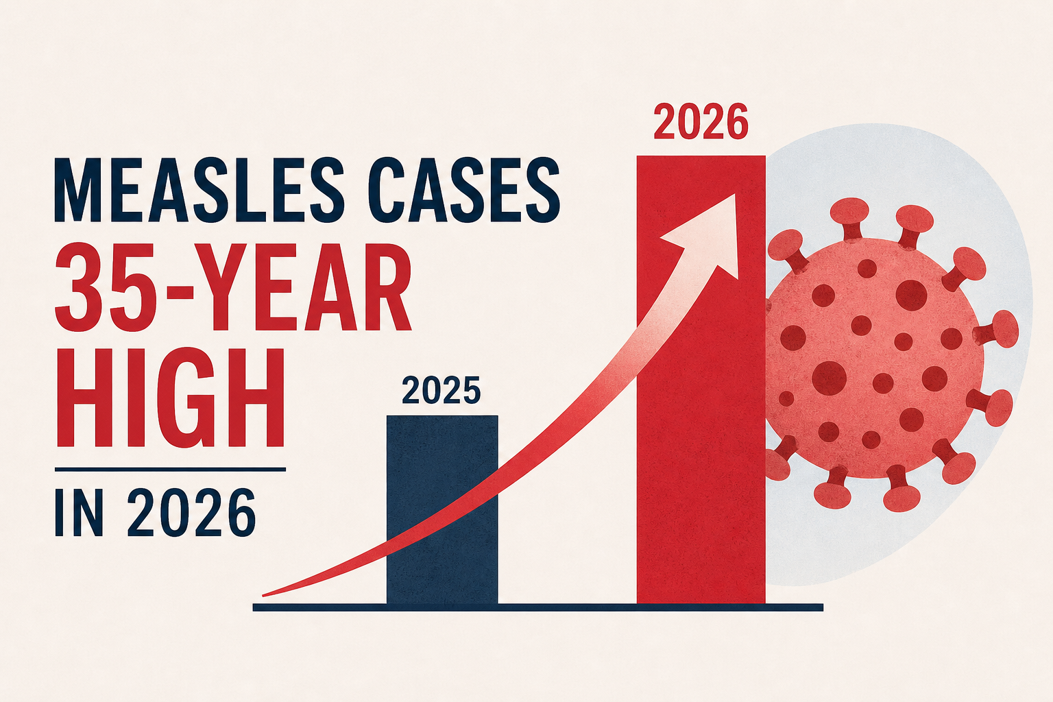 U.S. measles cases reach 35-year high in 2026, surpassing 2025 total
