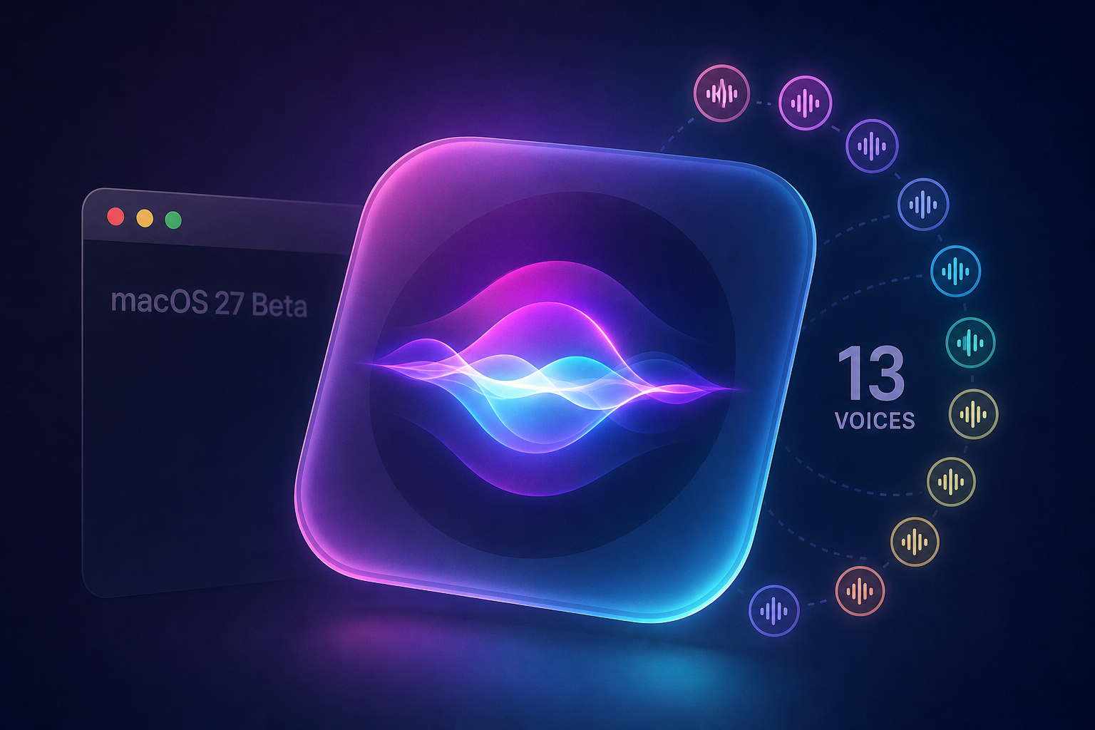 macOS 27 Beta Hides Trippy Siri 'Voice Pad' Interface With 13 Voices