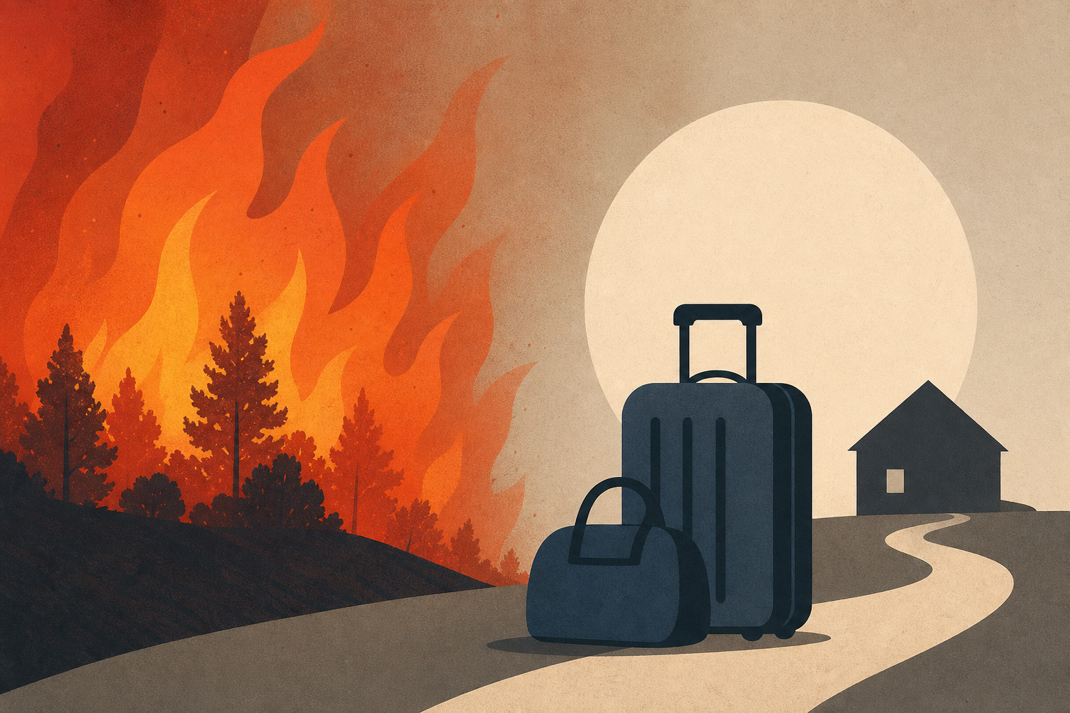Wildfires in France and Spain Drive Tens of Thousands From Their Homes