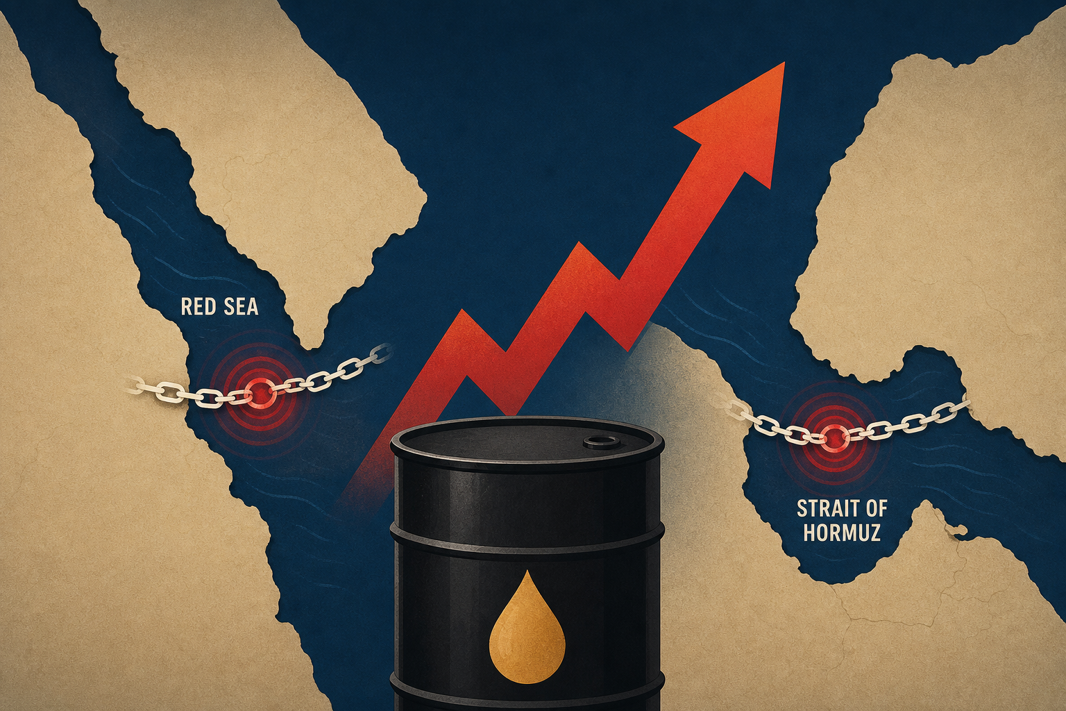 Crude oil prices shoot up after Red Sea joins Strait of Hormuz as Iran war's second choke point