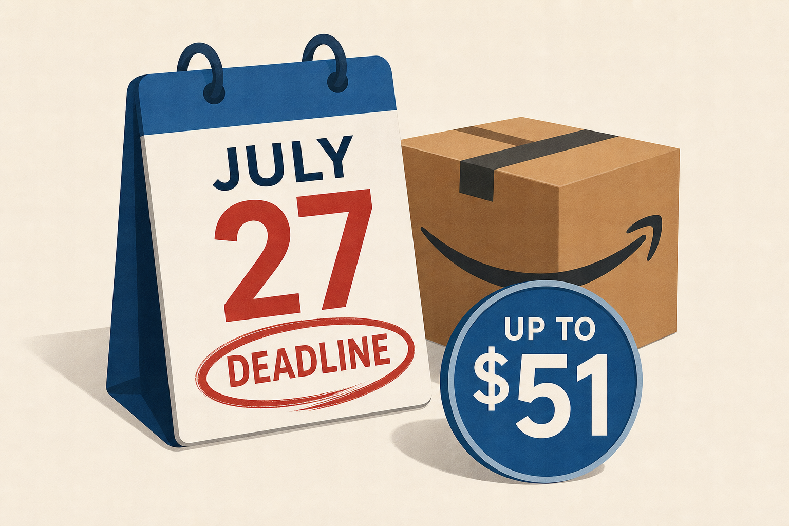 Some Amazon Prime customers face July 27 deadline to claim up to $51