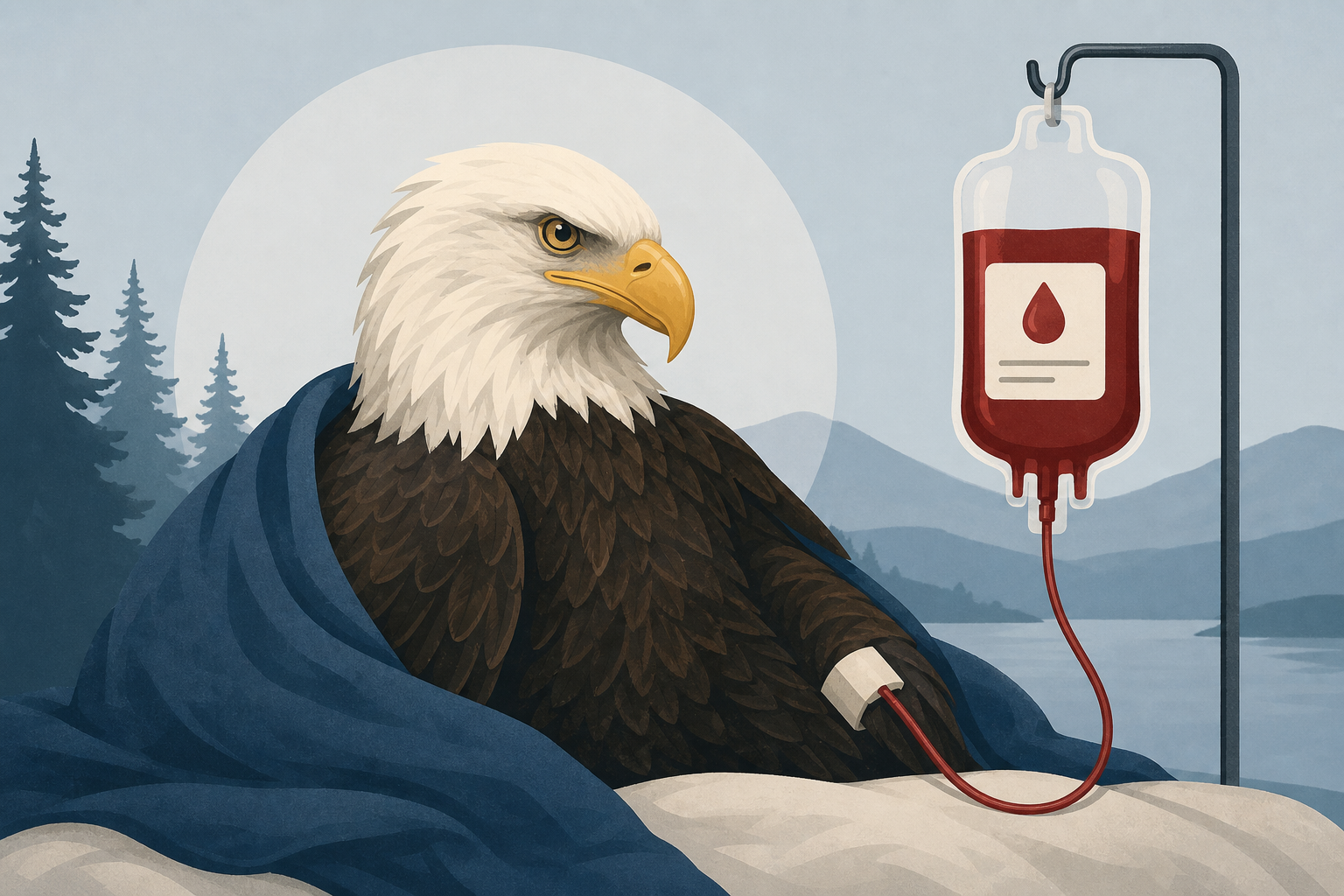 Live updates: Big Bear bald eagle Jackie remains in critical condition after blood transfusion
