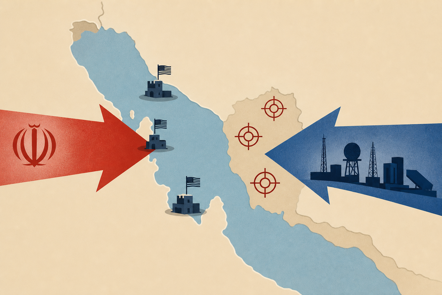 Iran targets American strongholds around the Gulf while US hits more Iranian military sites