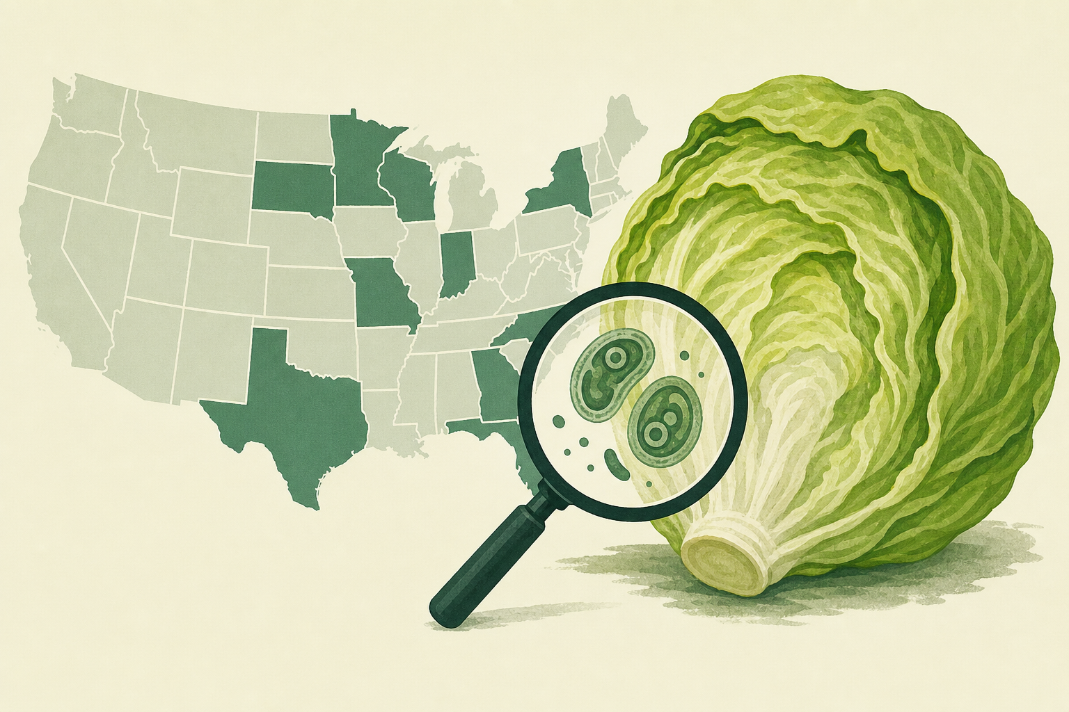 C.D.C. Expands Cyclospora Outbreak Linked to Iceberg Lettuce to Nine States
