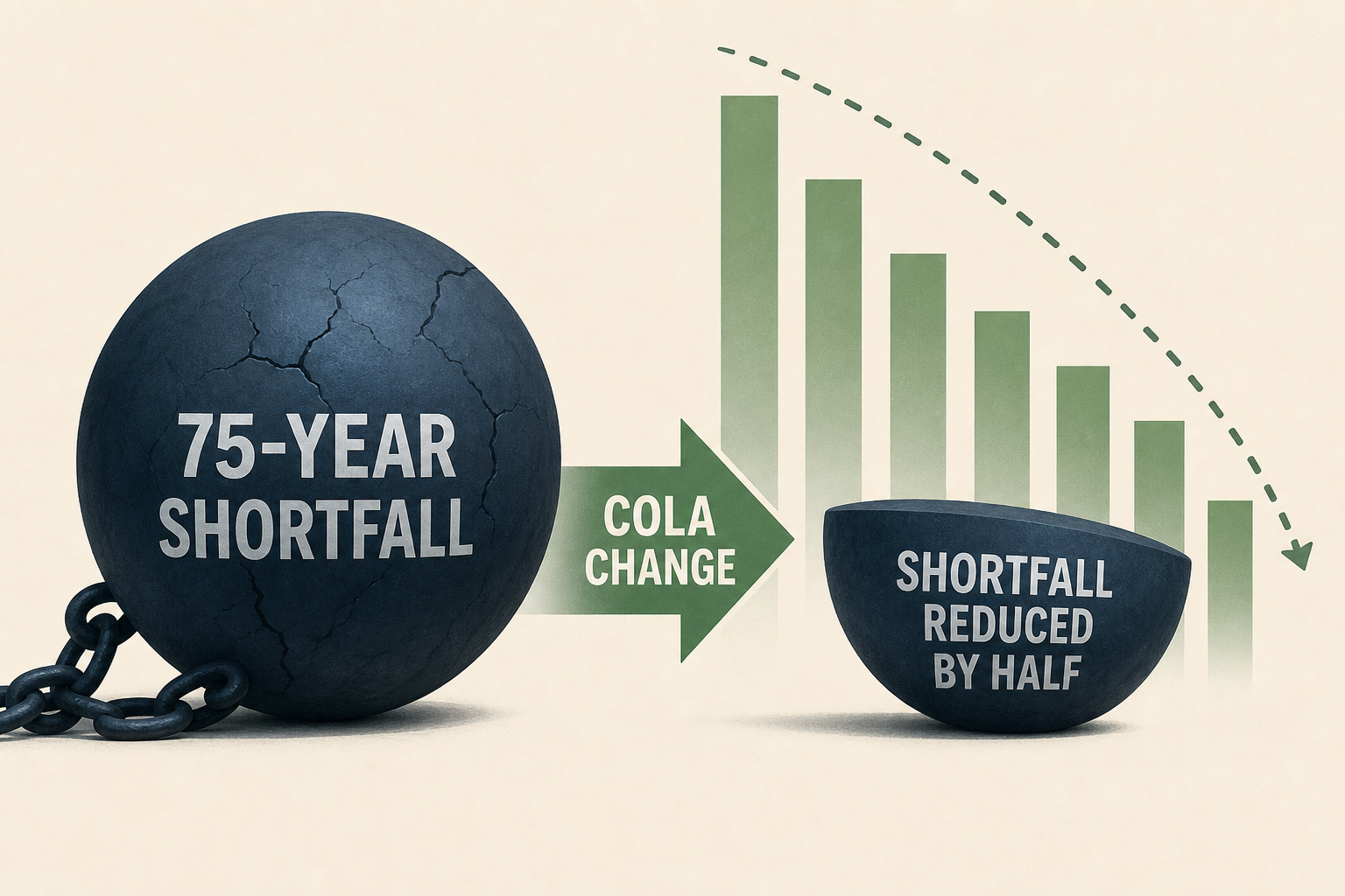 Social Security COLA change could reduce 75-year shortfall by half