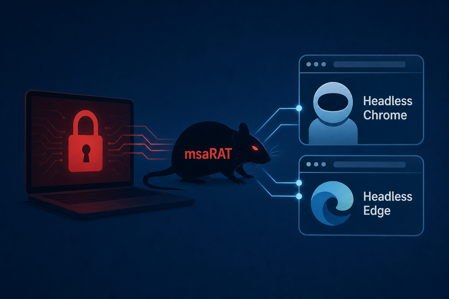 Chaos Ransomware Uses msaRAT to Route C2 Traffic Through Headless Chrome and Edge