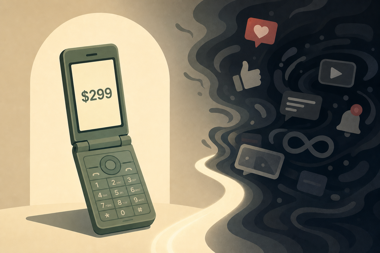 This $299 flip phone is the anti-smartphone, promises to save you from doomscrolling hell