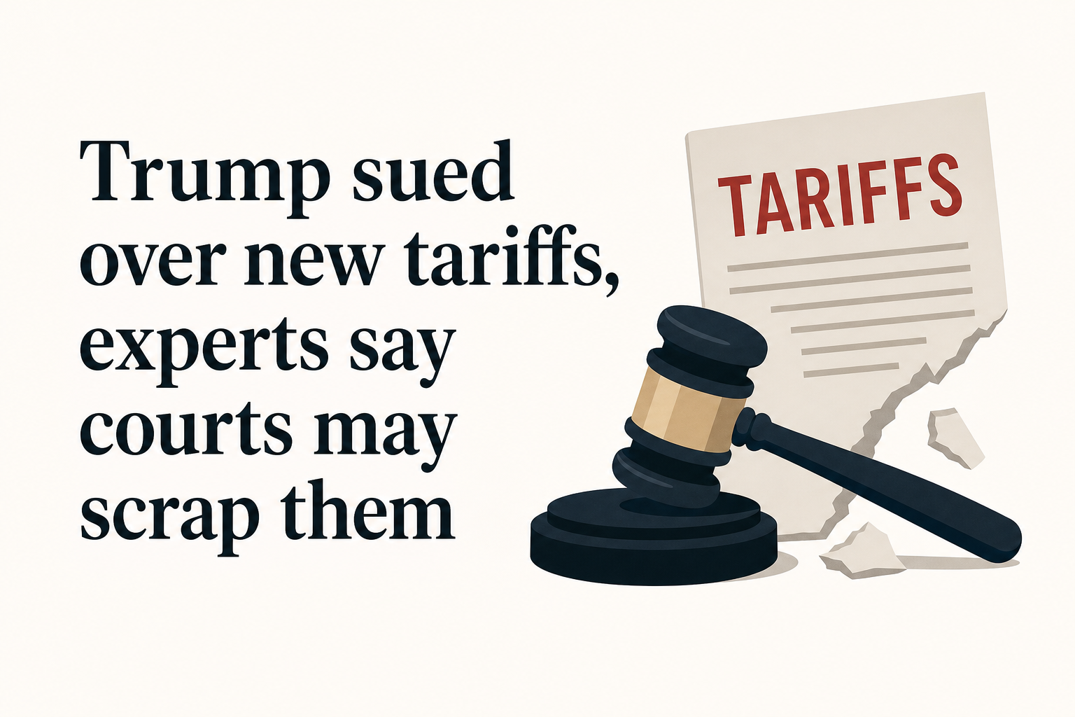 Trump sued over new tariffs, experts say courts may scrap them