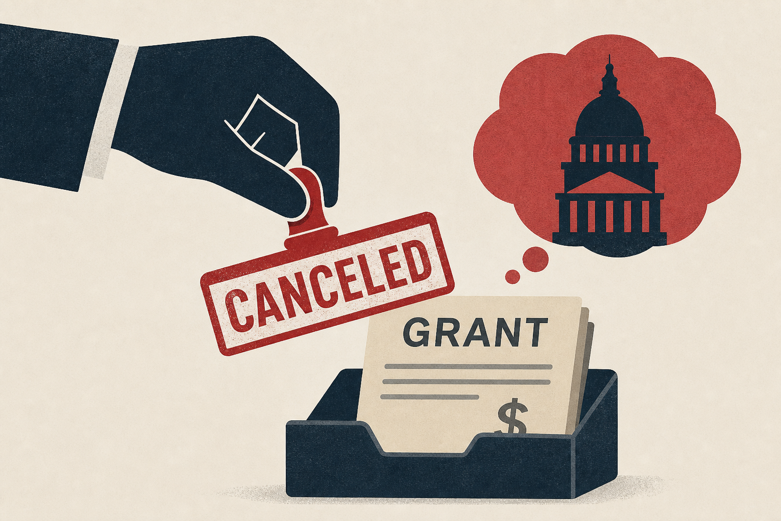 Trump administration admits canceling grants based on politics