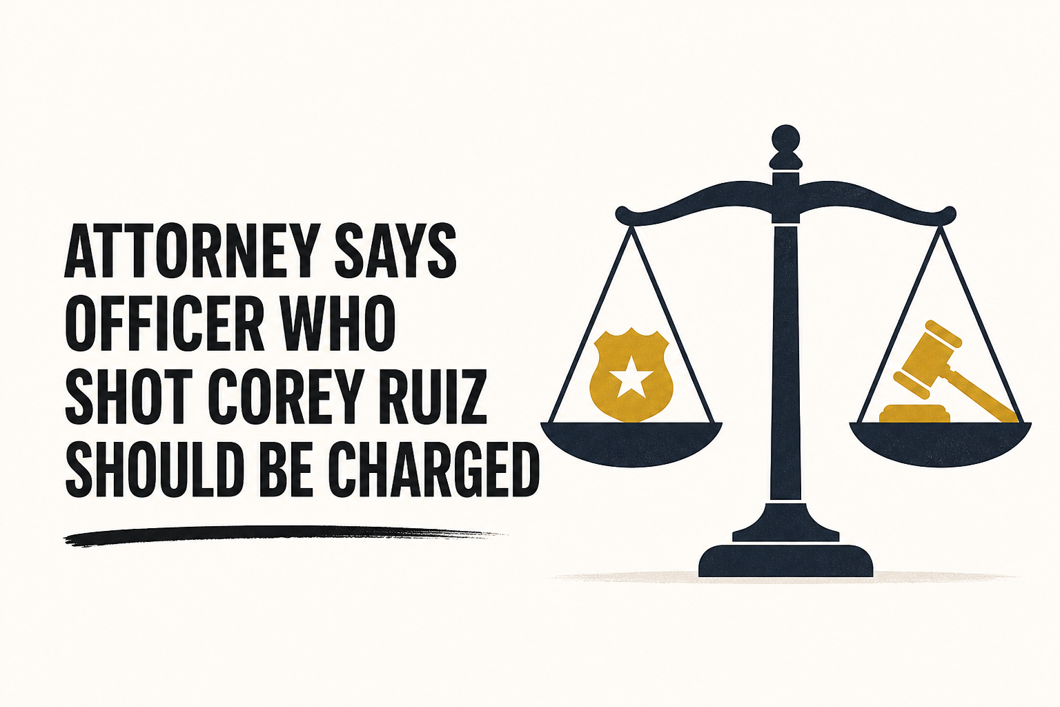 Attorney says officer who shot Corey Ruiz should be charged